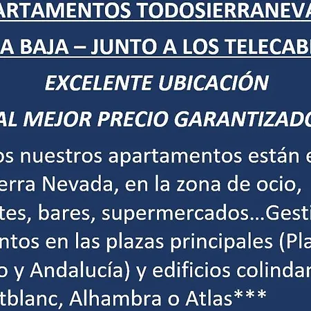 Todosierranevada Zona Baja - Edificio Alhambra - Junto A Telecabinas דירה