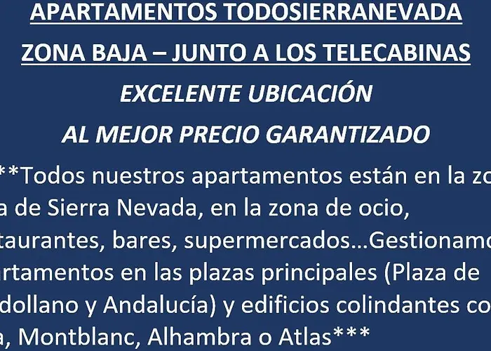 Todosierranevada Zona Baja - Edificio Alhambra - Junto A Telecabinas Lejlighed